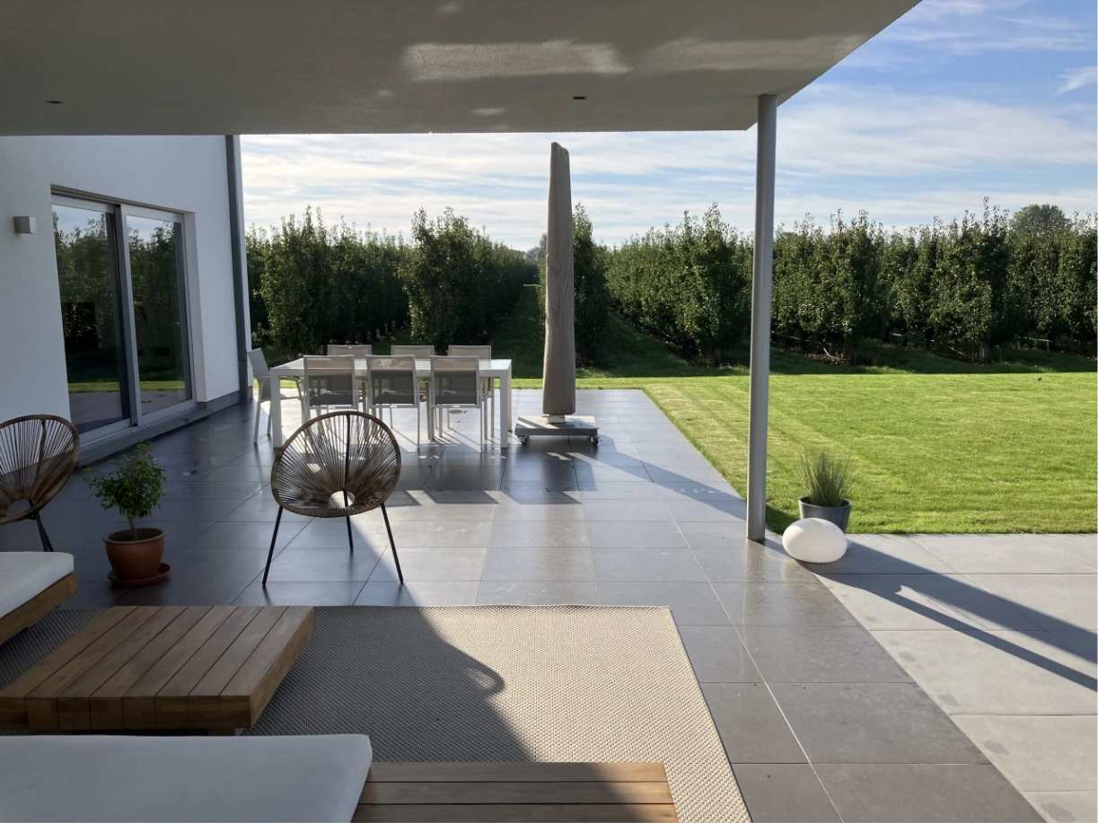 Terraces, patios and driveways